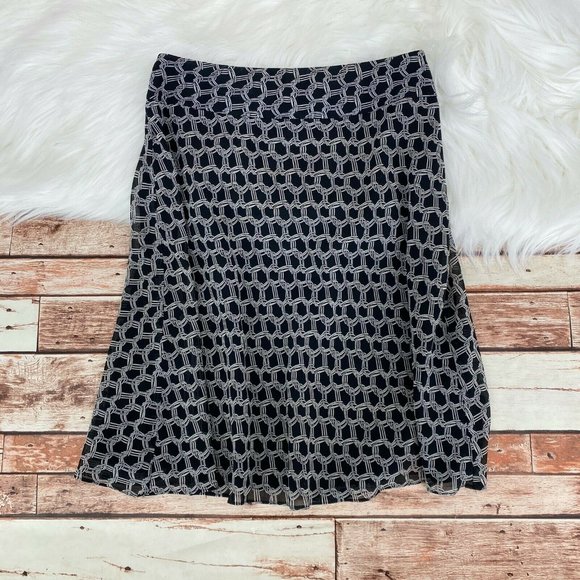 Ann Taylor Dresses & Skirts - Ann Taylor Geometric Print ALine Flowy Skirt Sz 0P
